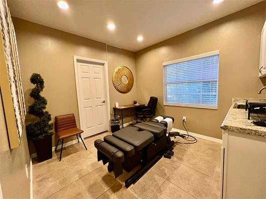 Chiropractic New Port Richey FL Treatment Bed